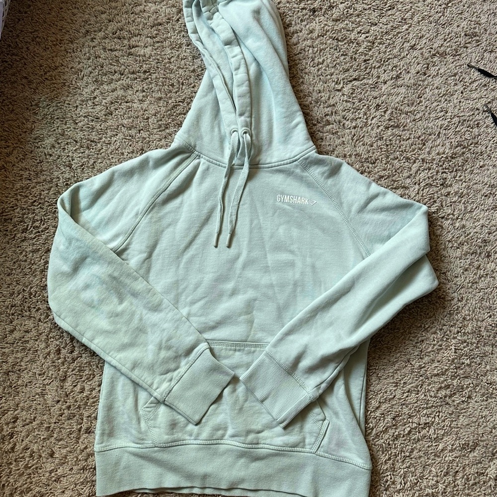 Women’s Gymshark Green Hooded Sweatshirt Long Sleeve S